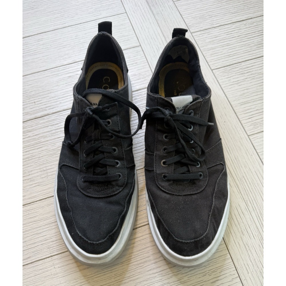 Cole Haan GrandPro C34741 Men Black‎ Lace Up Sneaker Shoes 11 Classic Minimalist